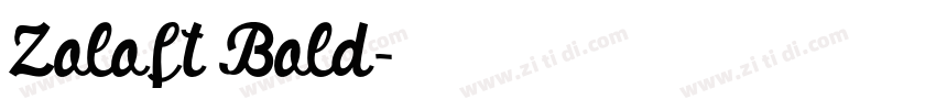 Zoloft Bold字体转换